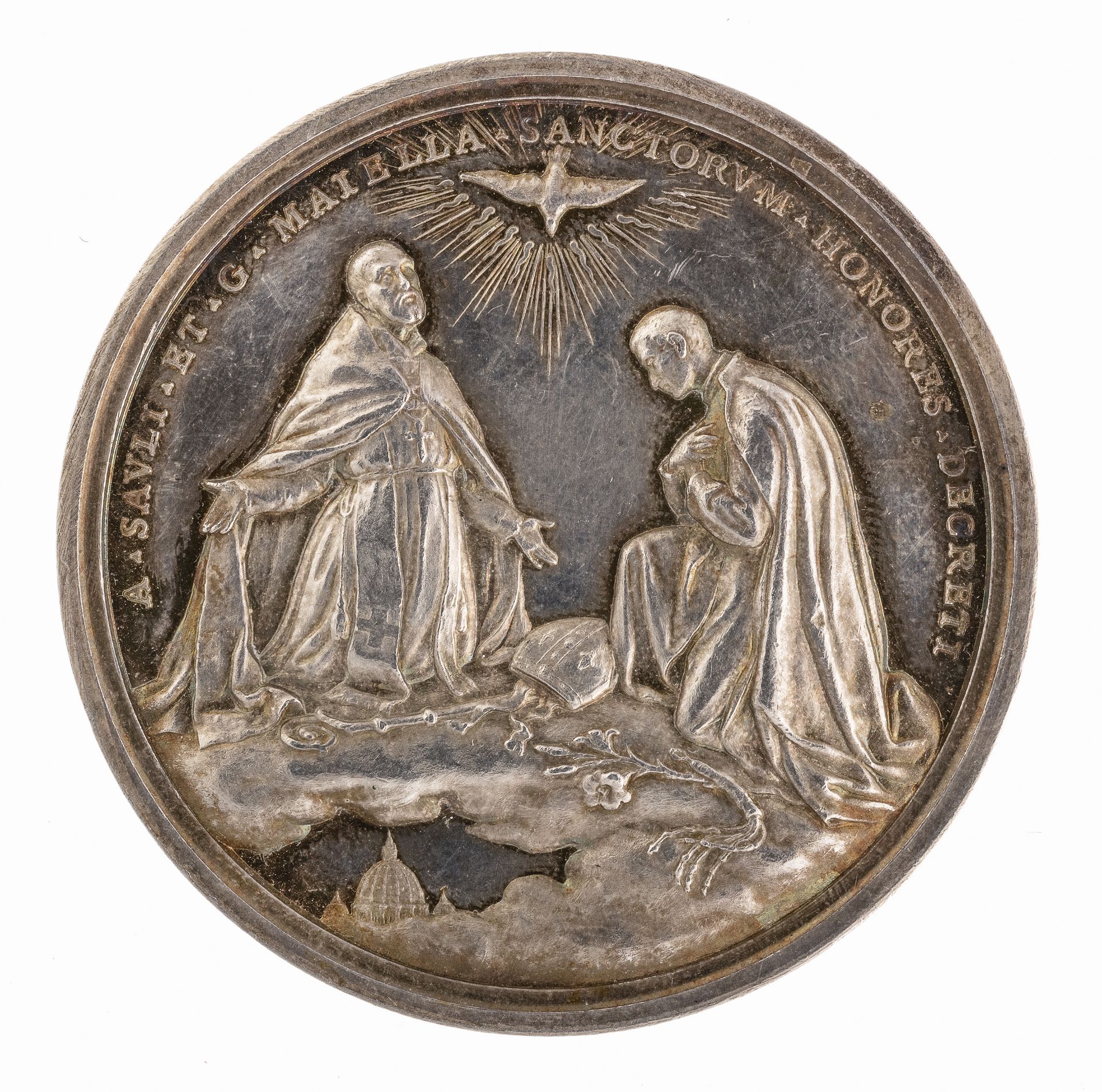 ANNUAL MEDAL OF POPE PIUS X IN SILVER 1904 - Bild 2 aus 2