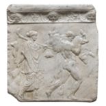 WHITE MARBLE BAS-RELIEF 19TH CENTURY