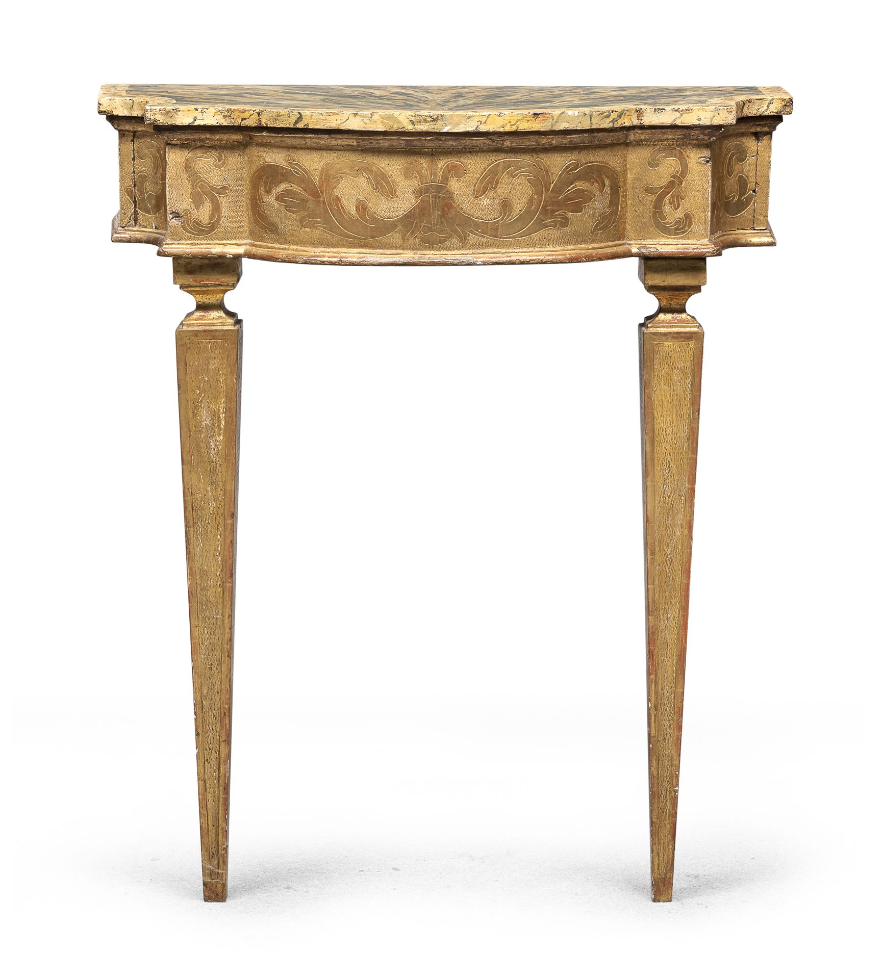 SMALL GILTWOOD CONSOLE MARCHE LATE 18TH CENTURY