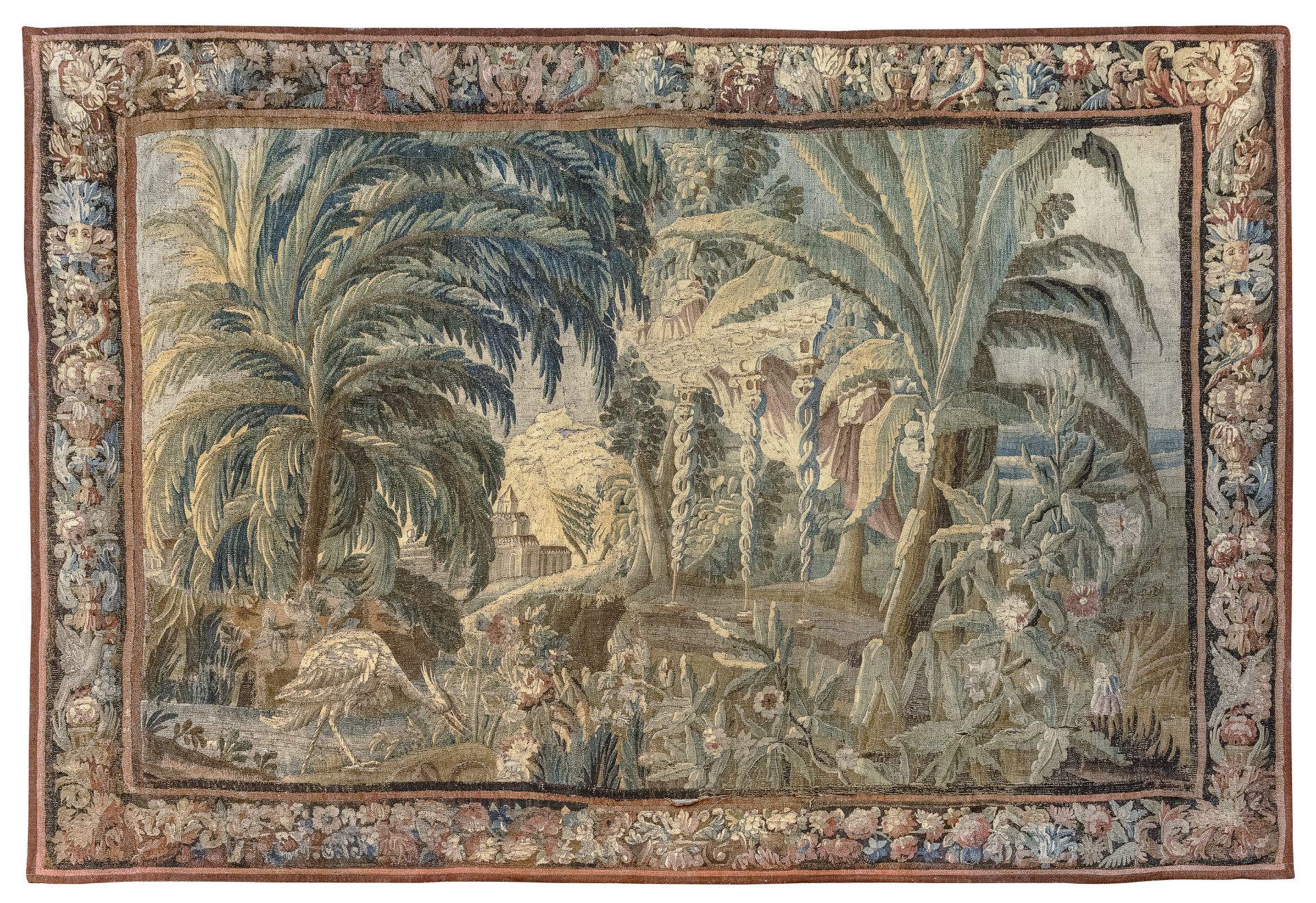 AUBOUSSON TAPESTRY FRANCE EARLY 18TH CENTURY
