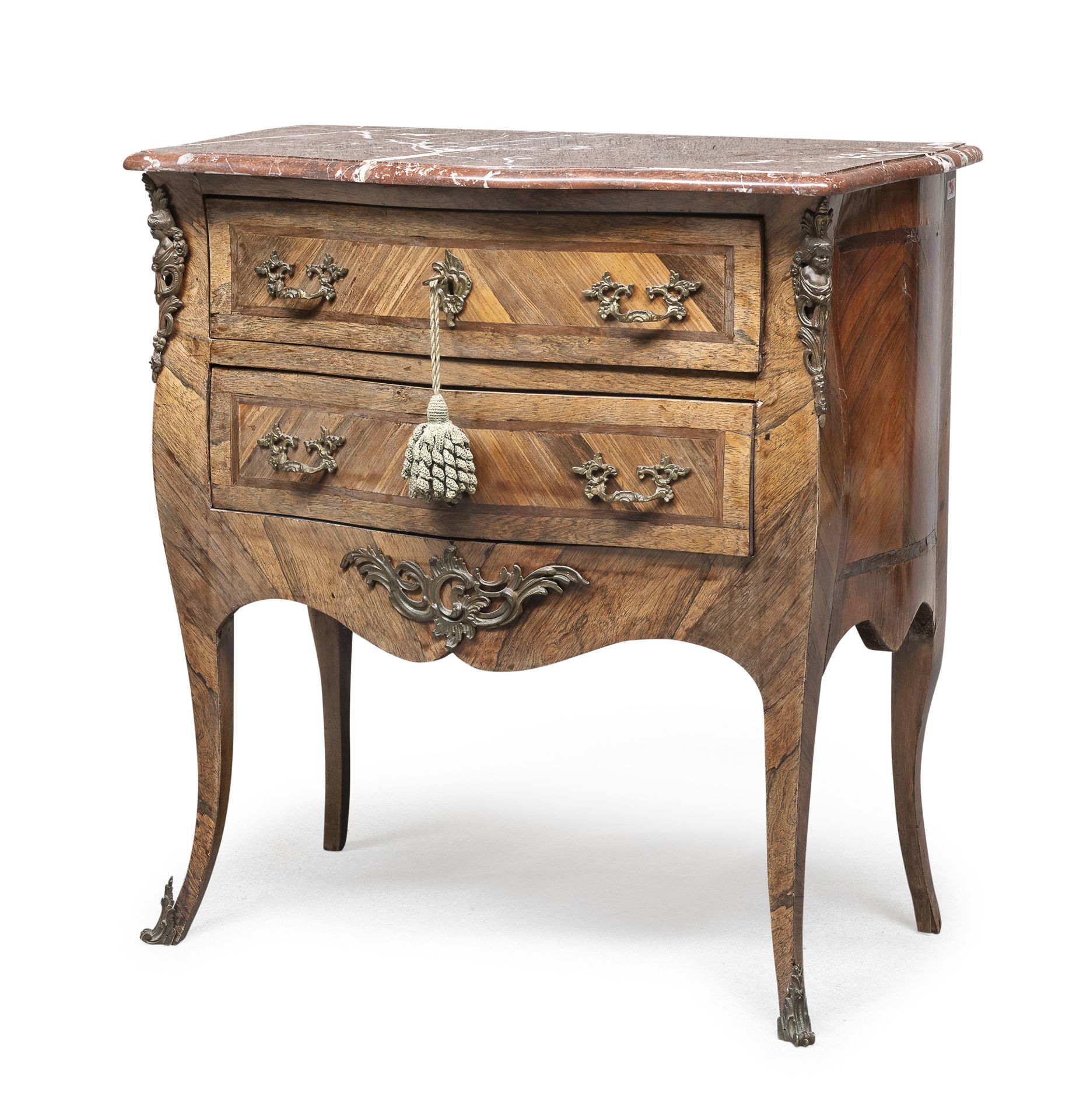 SMALL BIRCH BRIAR COMMODE PROBABLY FRANCE 18TH CENTURY