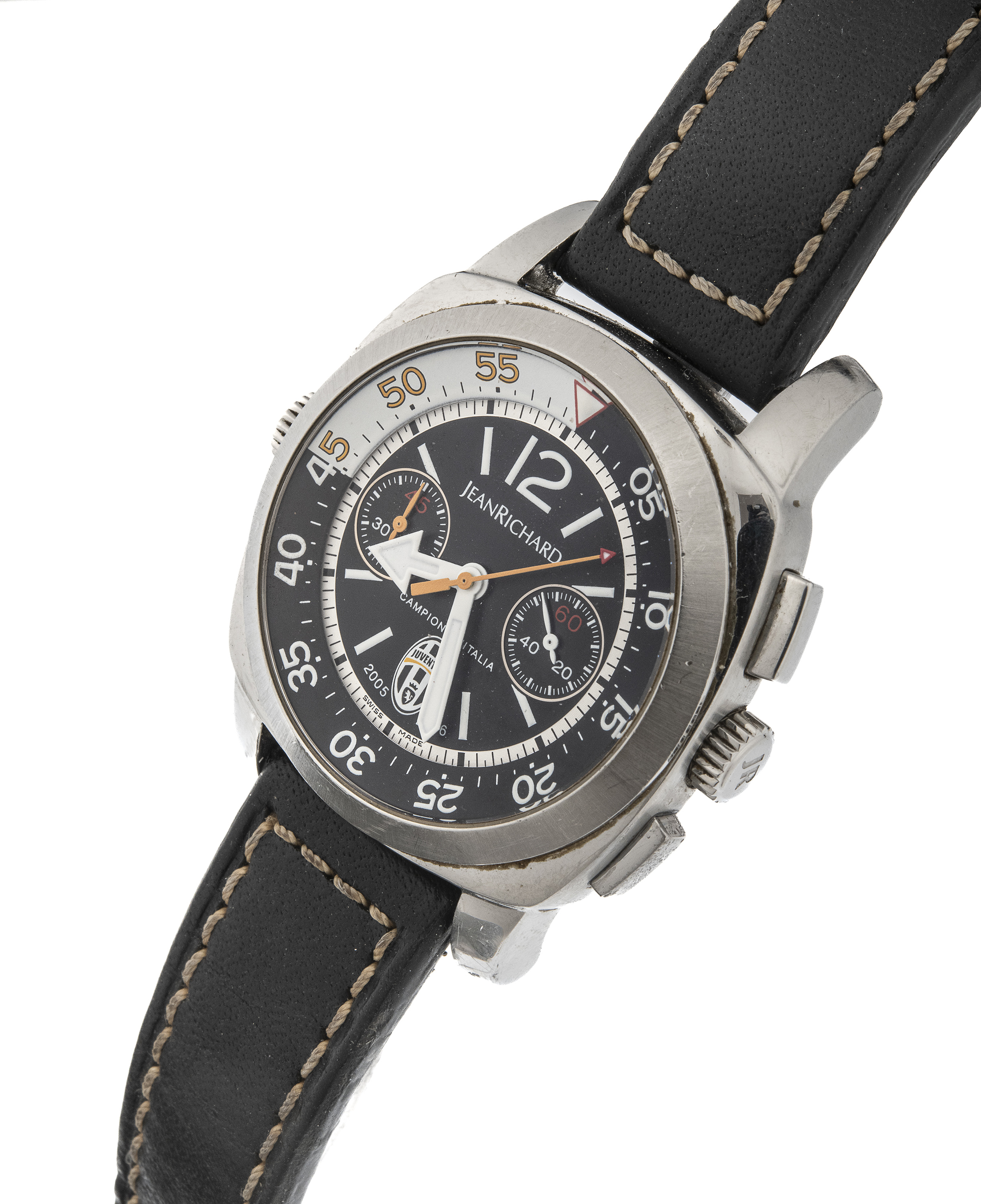 STEEL CHRONOGRAPH WATCH DANIEL JEAN RICHARD FOR JUVENTUS LIMITED EDITION - Image 2 of 2