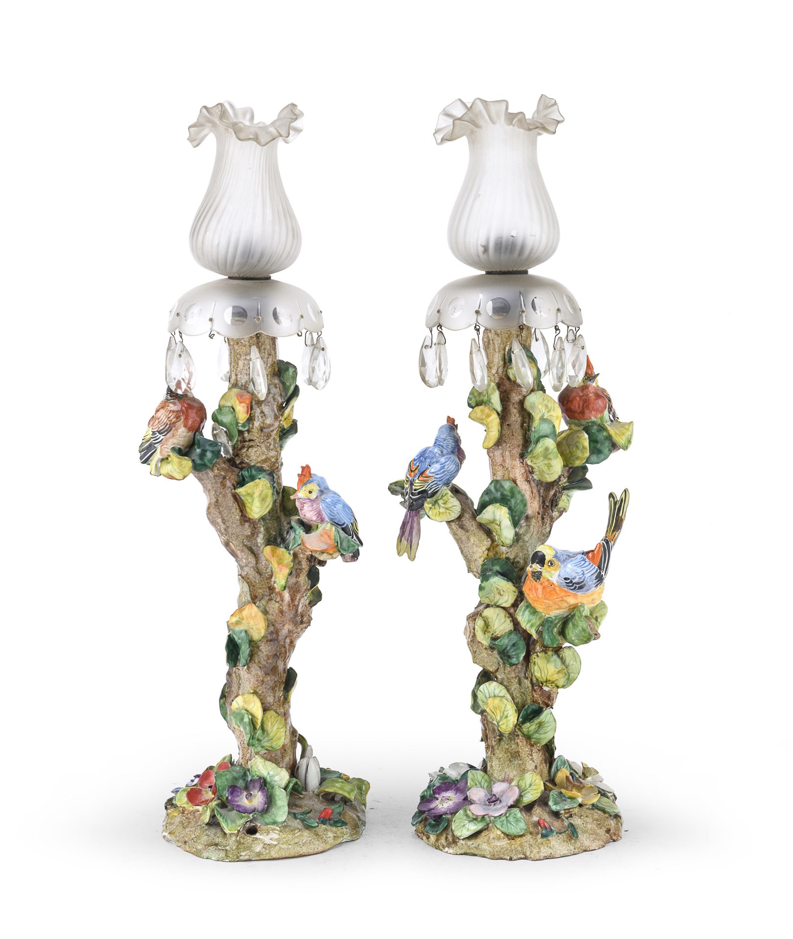PAIR OF CERAMIC CANDLESTICKS EARLY 20TH CENTURY