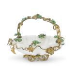 OPALINE BASKET LATE 19TH CENTURY