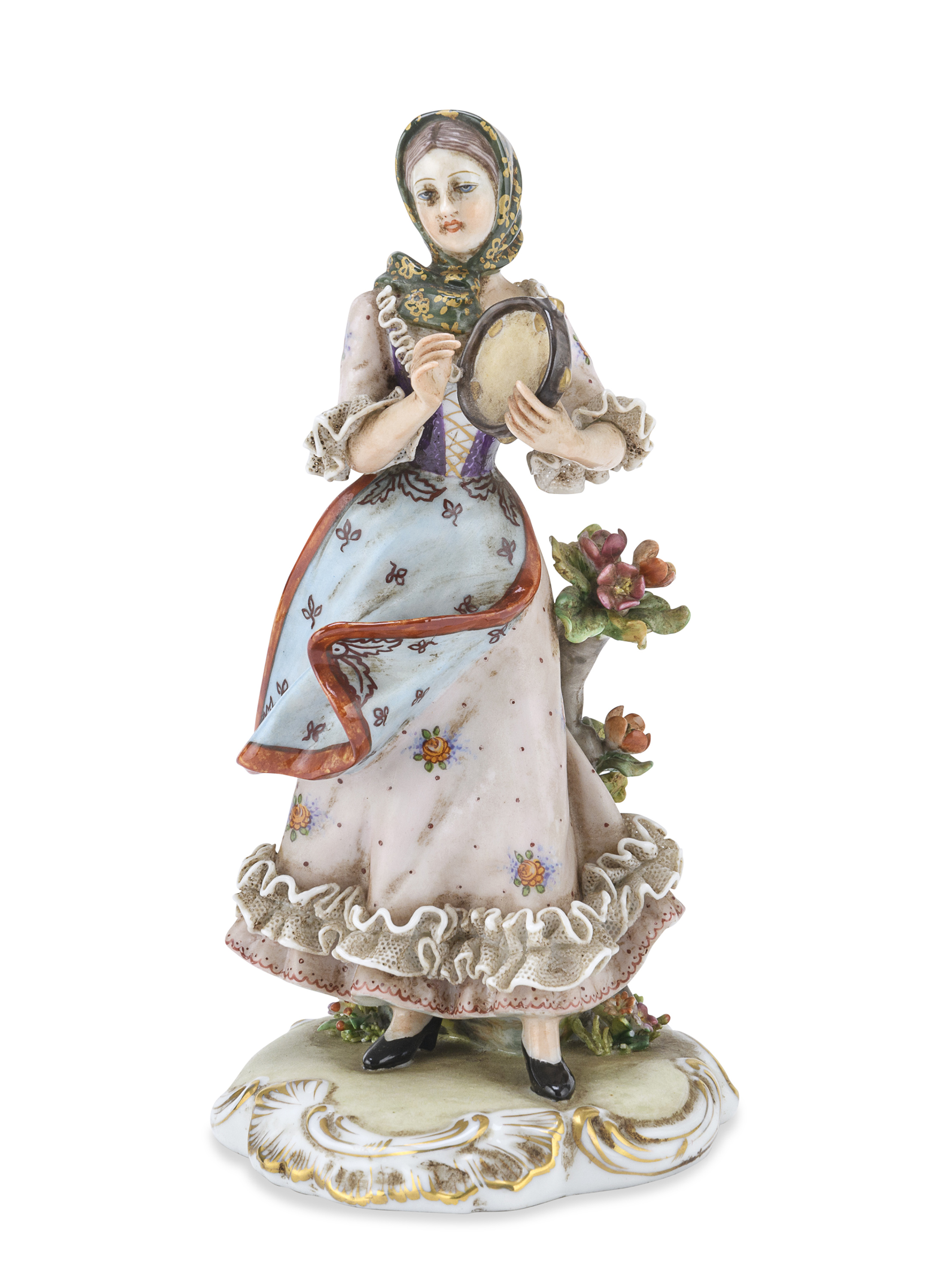 PORCELAIN FIGURE OF A YOUNG GIRL GINORI EARLY 20TH CENTURY