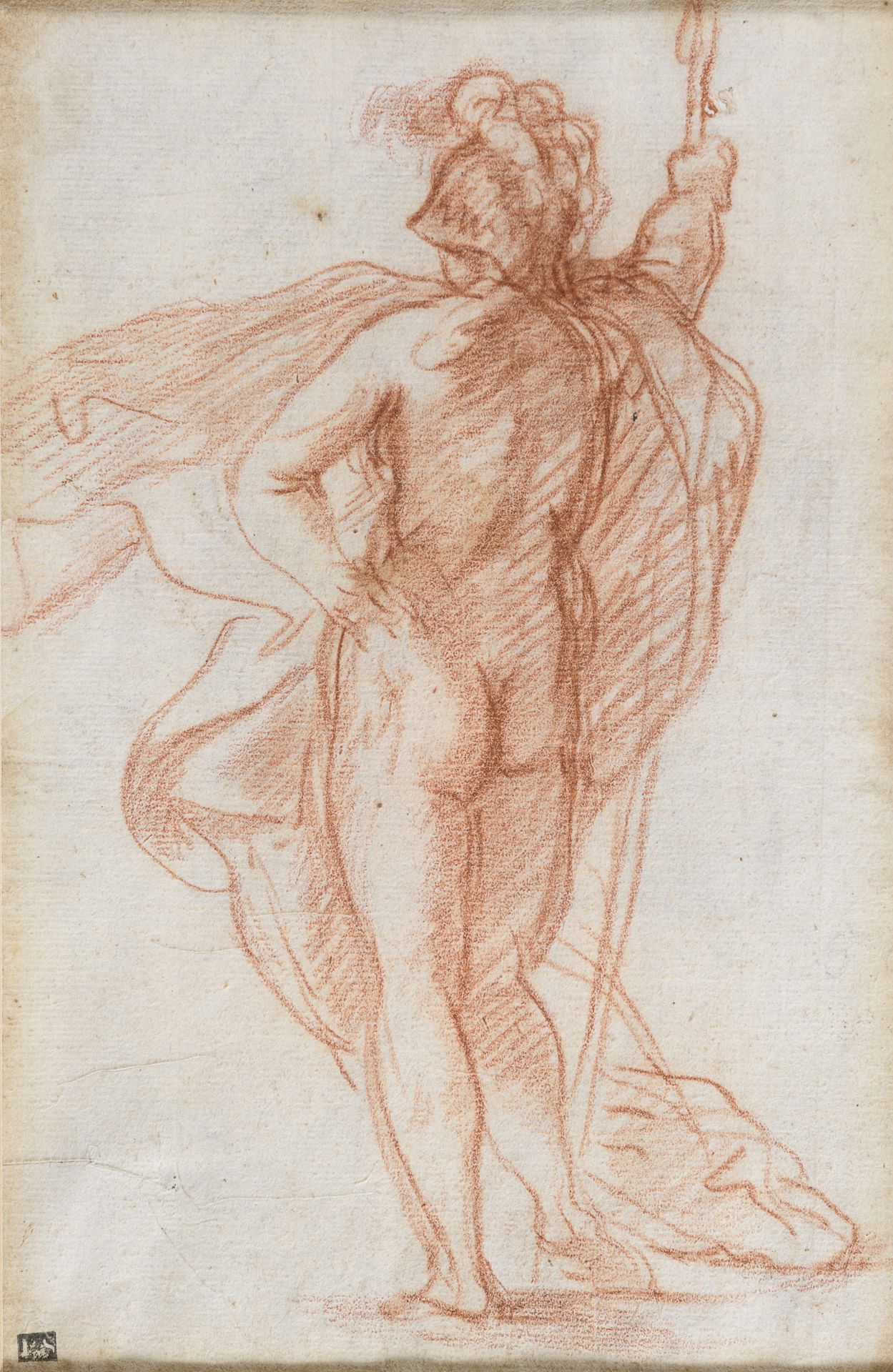 SANGUINE DRAWING ATT. TO FRANCESCO FURINI 17TH CENTURY