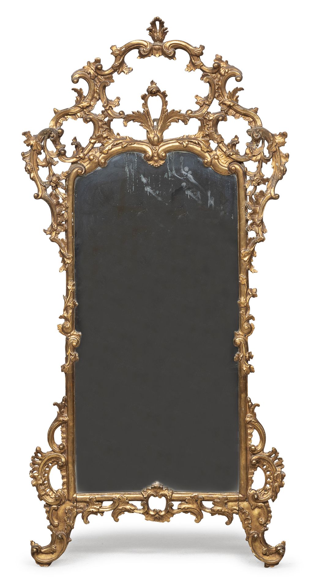 GILTWOOD MIRROR CENTRAL ITALY 18TH CENTURY