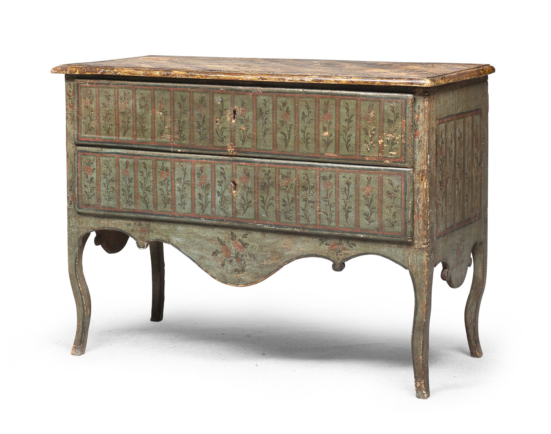 COMMODE IN LACQUERED WOOD MARCHE 18TH CENTURY