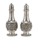 PAIR OF SILVER SALT SHAKERS TIFFANY UNITED STATES LATE 19TH CENTURY