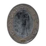 SILVER-PLATED TABLE MIRROR ART NOUVEAU PERIOD