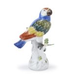 SMALL PORCELAIN PARROT MEISSEN 19TH CENTURY