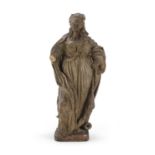 SCULPTURE OF SAINT IN TERRACOTTA PROBABLY ROME EARLY 18TH CENTURY