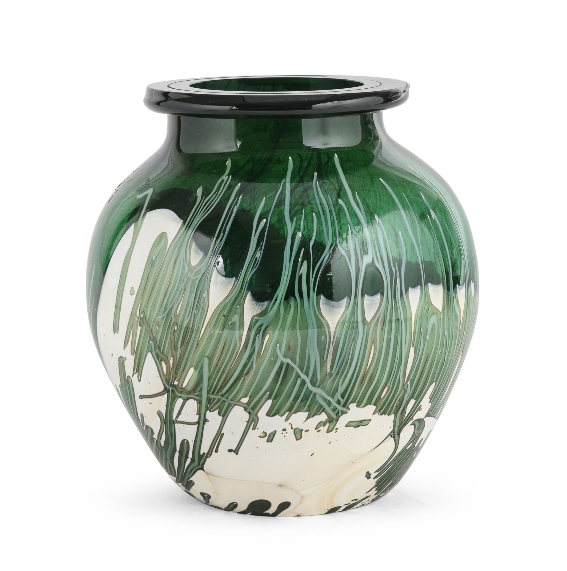 GLASS VASE 1980s