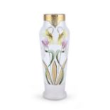 OPALINE GLASS VASE LEGRAS 20TH CENTURY