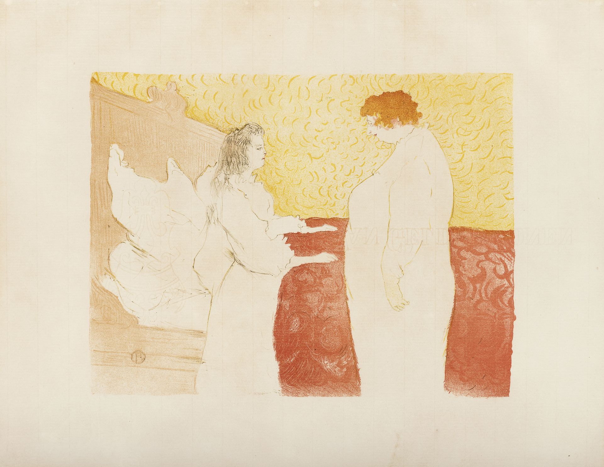 LITHOGRAPH BY HENRI TOULOUSE LAUTREC D'APRES