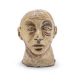 CERAMIC HEAD OF MAN 20TH CENTURY