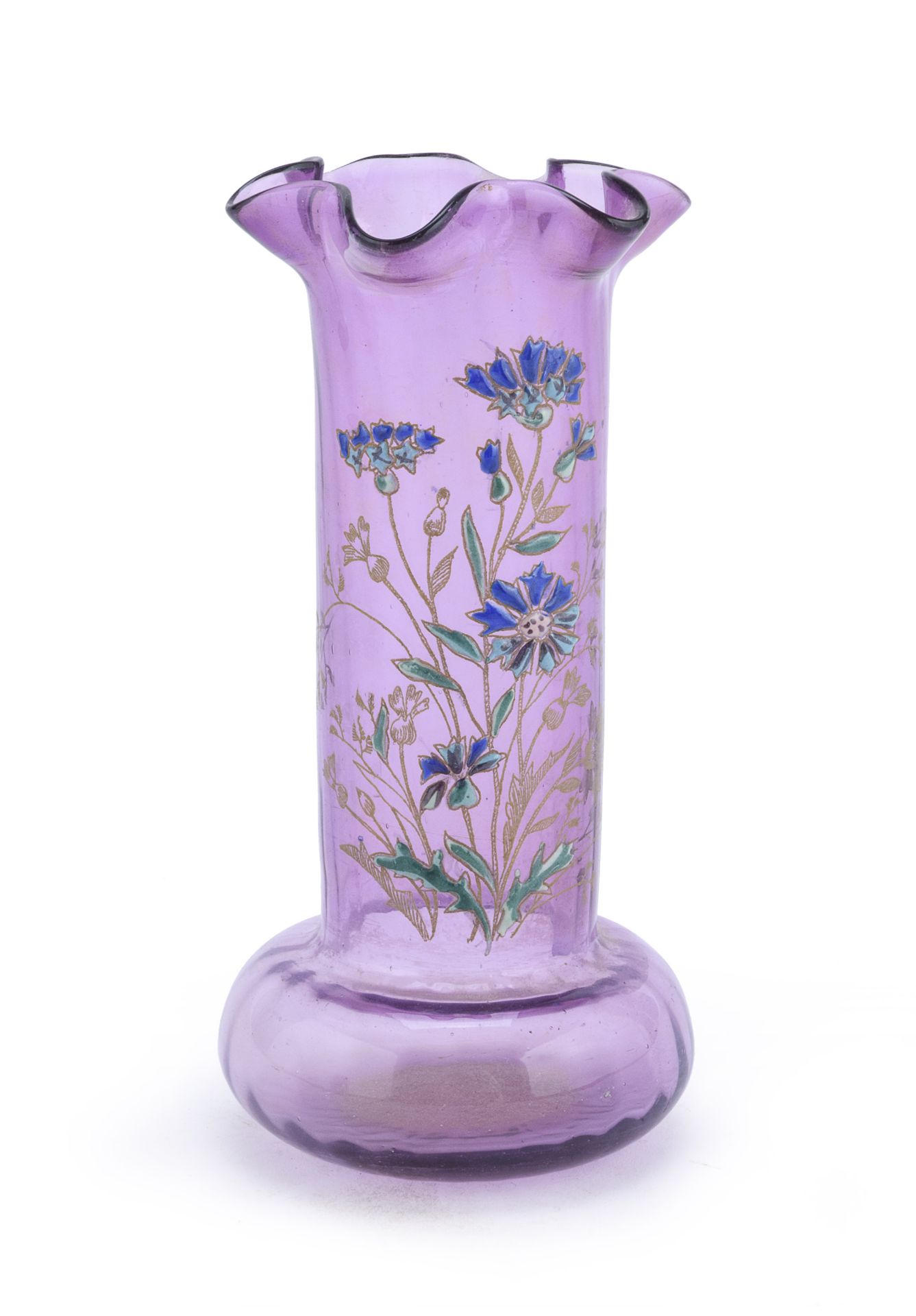 SMALL GLASS VASE 20TH CENTURY