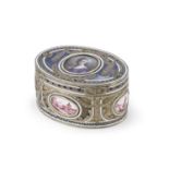SILVER AND ENAMEL BOX FRANCE 18TH CENTURY