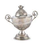 SILVER SUGAR BOWL ITALY OR FRANCE EARLY 19TH CENTURY