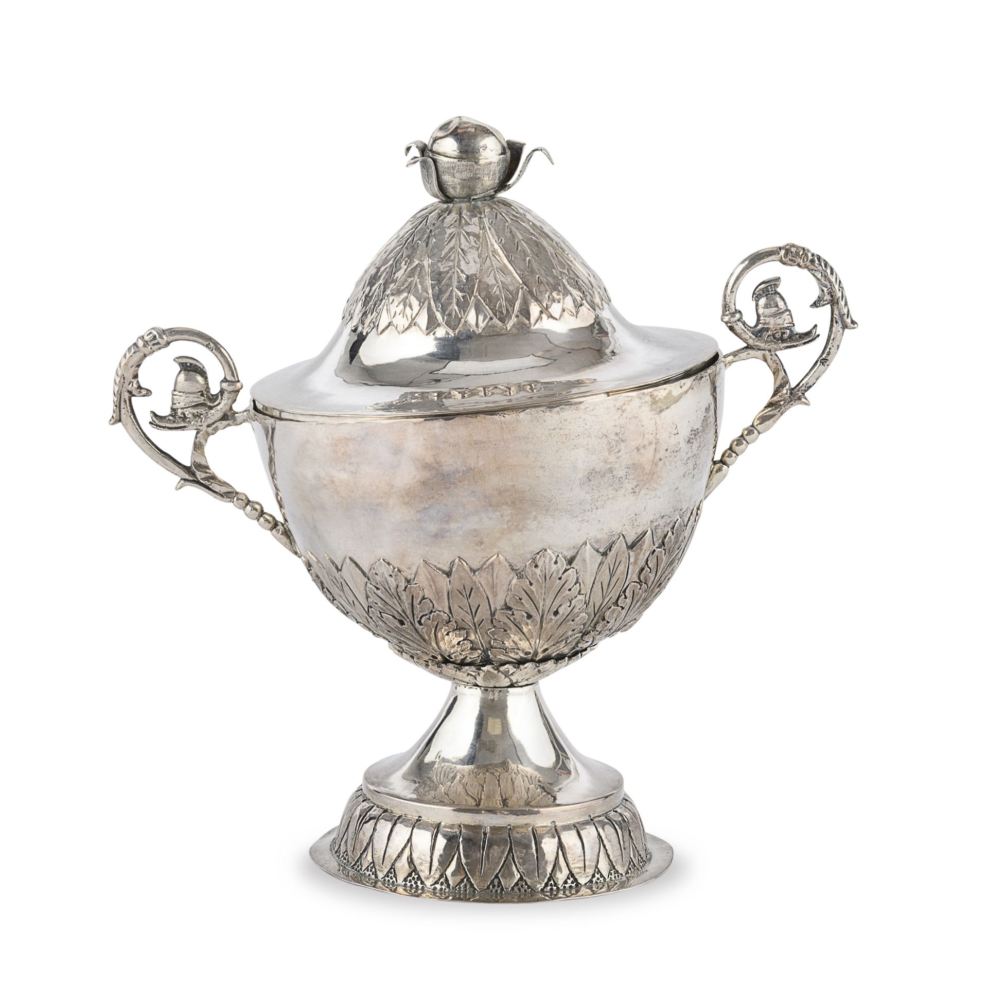 SILVER SUGAR BOWL ITALY OR FRANCE EARLY 19TH CENTURY