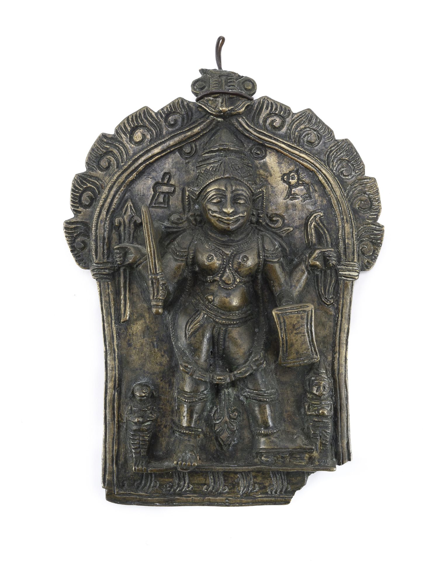 BRONZE PLAQUE INDIA 20TH CENTURY