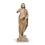 LACQUERED WOOD SCULPTURE OF JESUS TRIUMPHER CENTRAL ITALY 18TH CENTURY