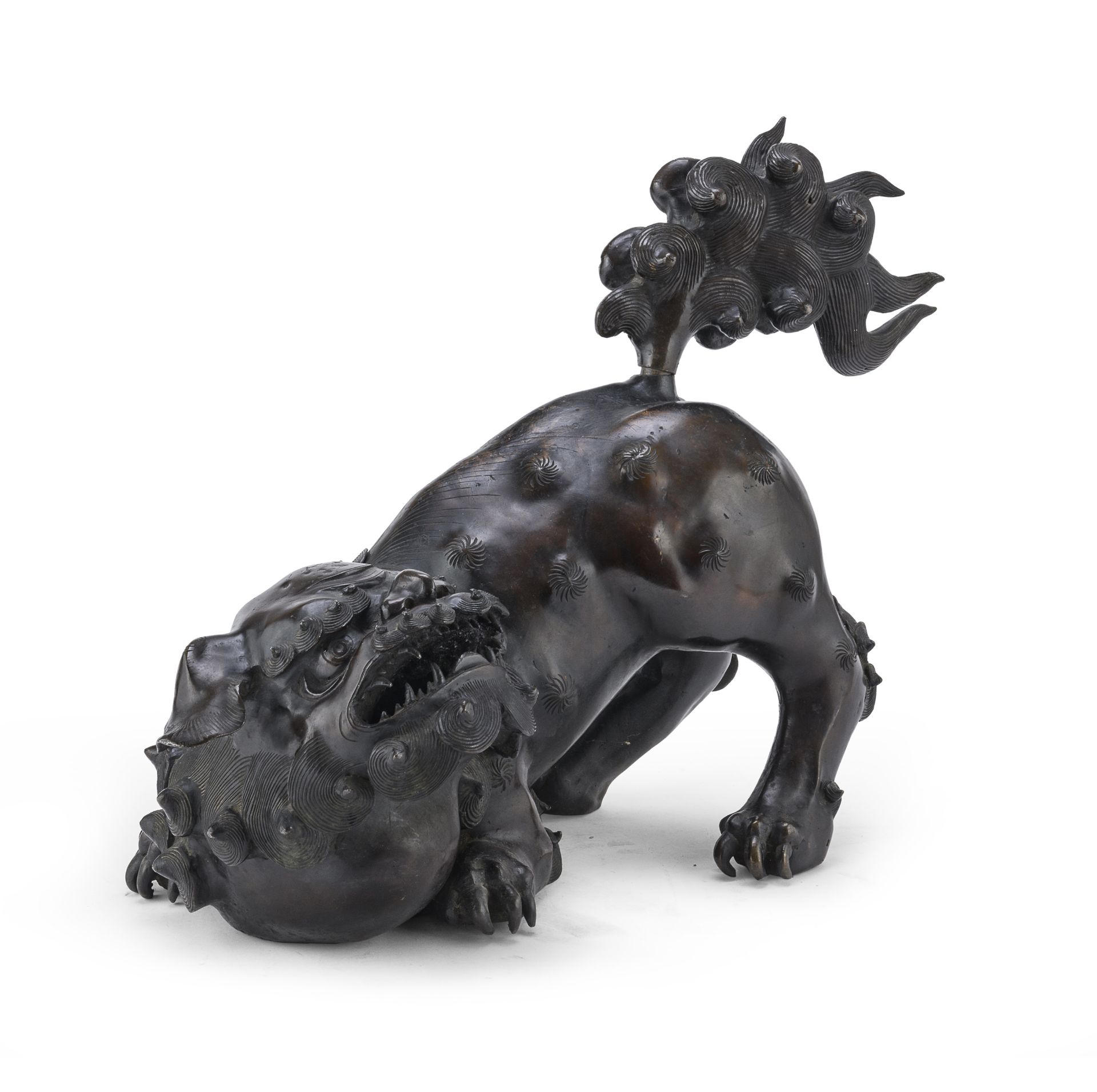 IMPORTANT BRONZE SCULPTURE WITH BURNISHED PATINA CHINA LATE QING DYNASTY 19TH CENTURY - Bild 2 aus 2