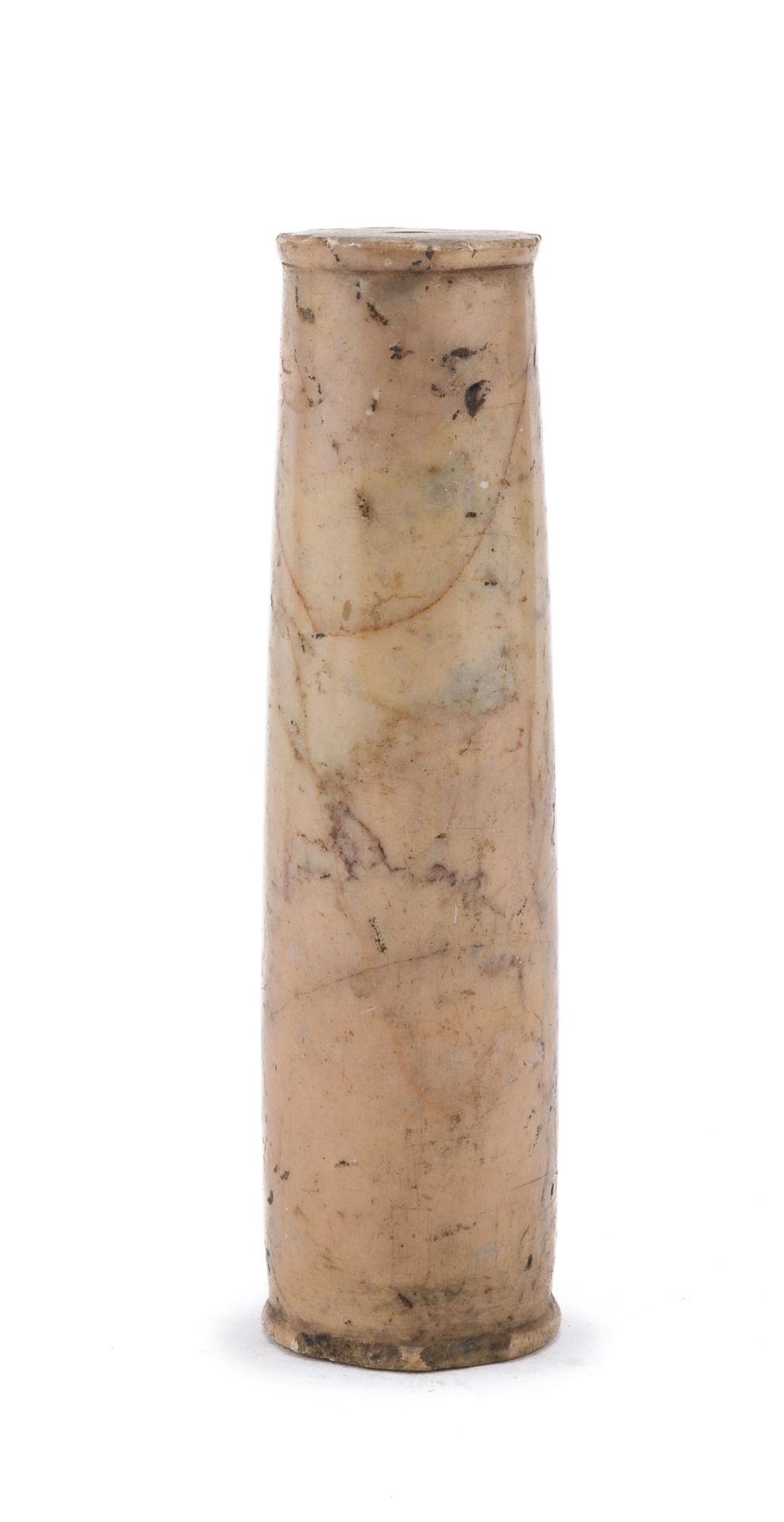 MODEL OF COLUMN IN YELLOW MARBLE EARLY 19TH CENTURY