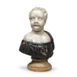 MARBLE BUST OF A CHILD LATE 18TH CENTURY