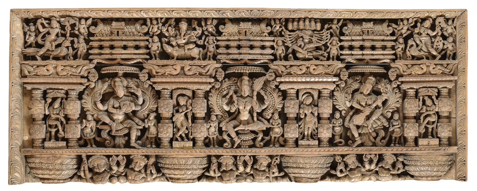 BIG ARCHITECTURAL FRIEZE INDIA 20TH CENTURY