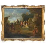 OIL PAINTING BY PIERRE ANTOINE QUILLARD 18TH CENTURY