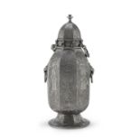 PEWTER POTICHE FOR THERIACA EARLY 20TH CENTURY