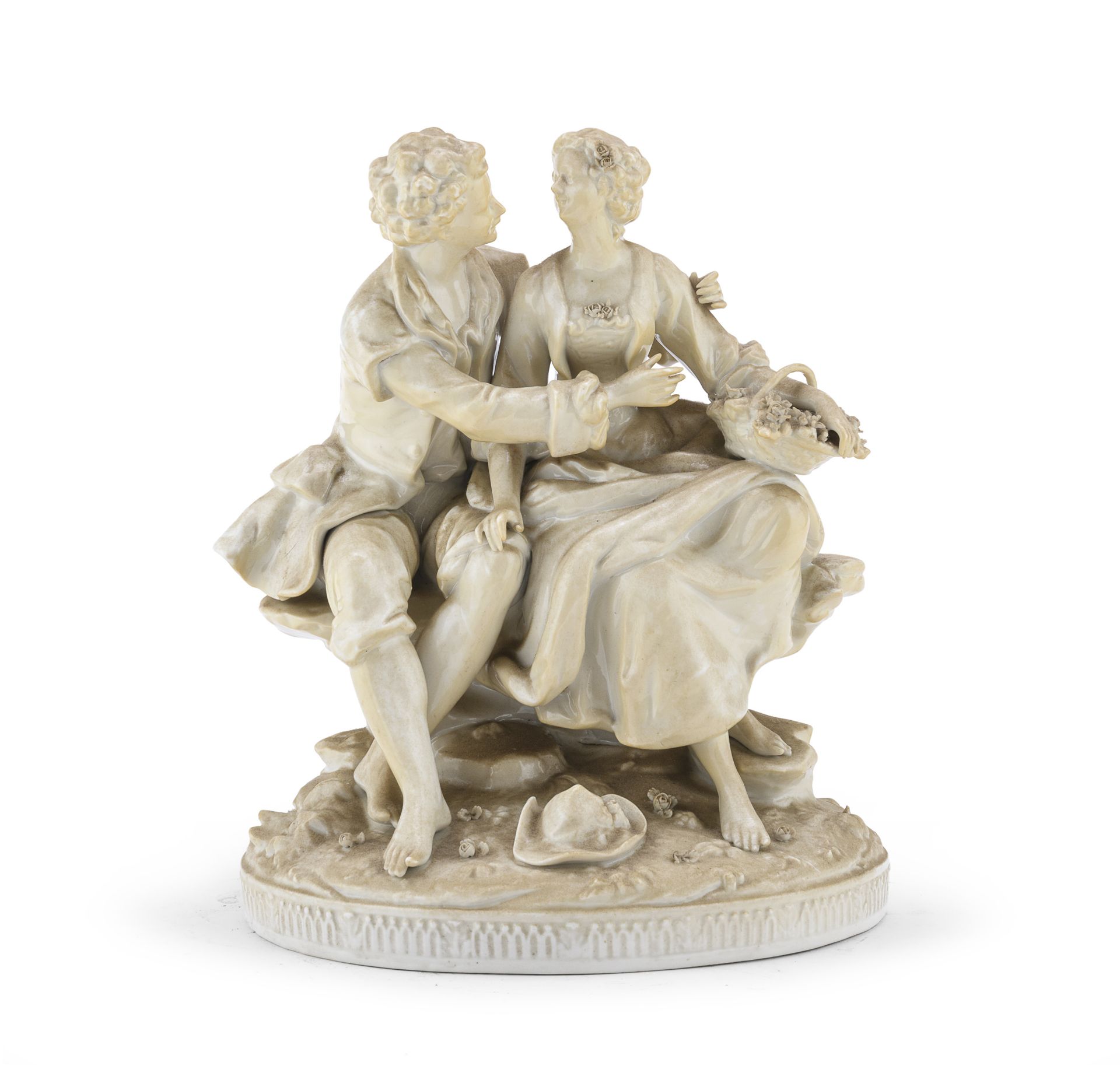 PORCELAIN GROUP LATE 19TH CENTURY