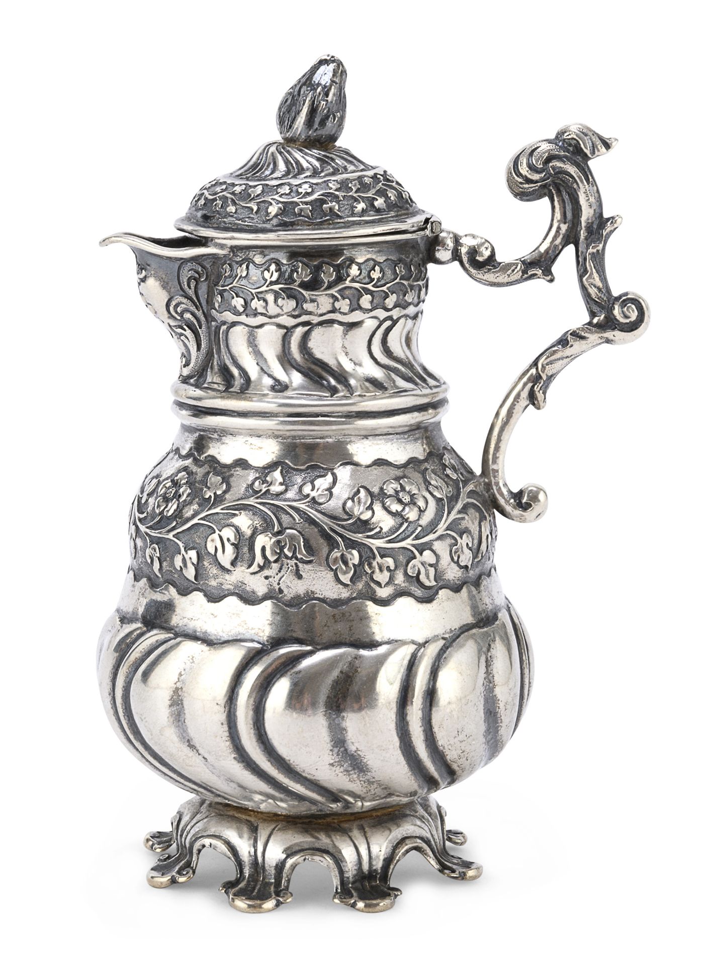 MIGNON SILVER TEAPOT AUSTRIA-HUNGARY EARLY 19TH CENTURY