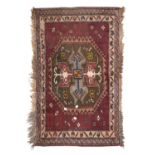 SMALL ARCHAIC KAZAK CARPET EARLY 20TH CENTURY