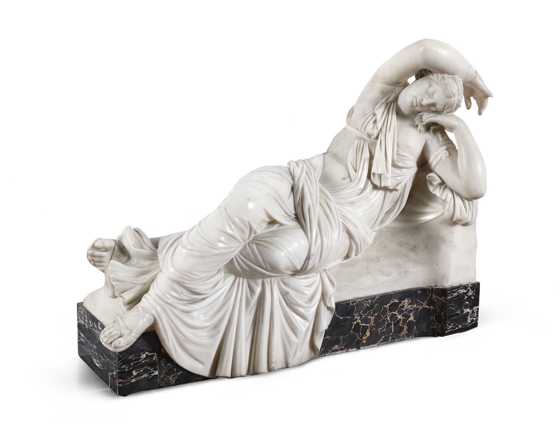 ITALIAN NEOCLASSICAL MARBLE SCULPTURE EARLY 19TH CENTURY - Image 2 of 3