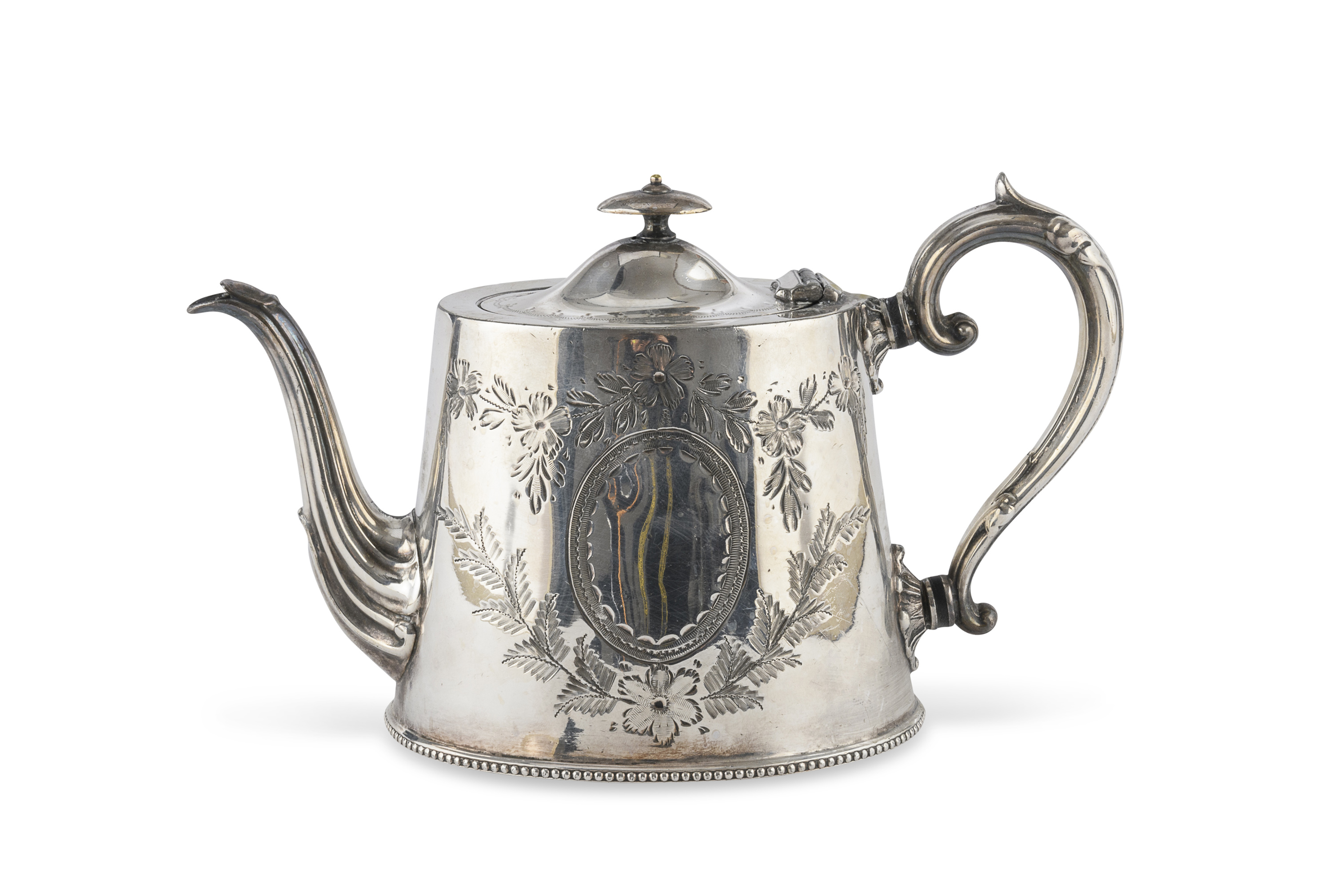 SILVER-PLATED TEAPOT ENGLAND EARLY 20TH CENTURY