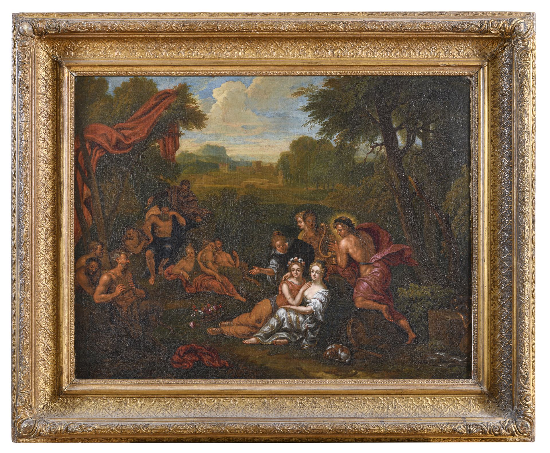 OIL PAINTING BY NICOLAS POUSSIN follower of