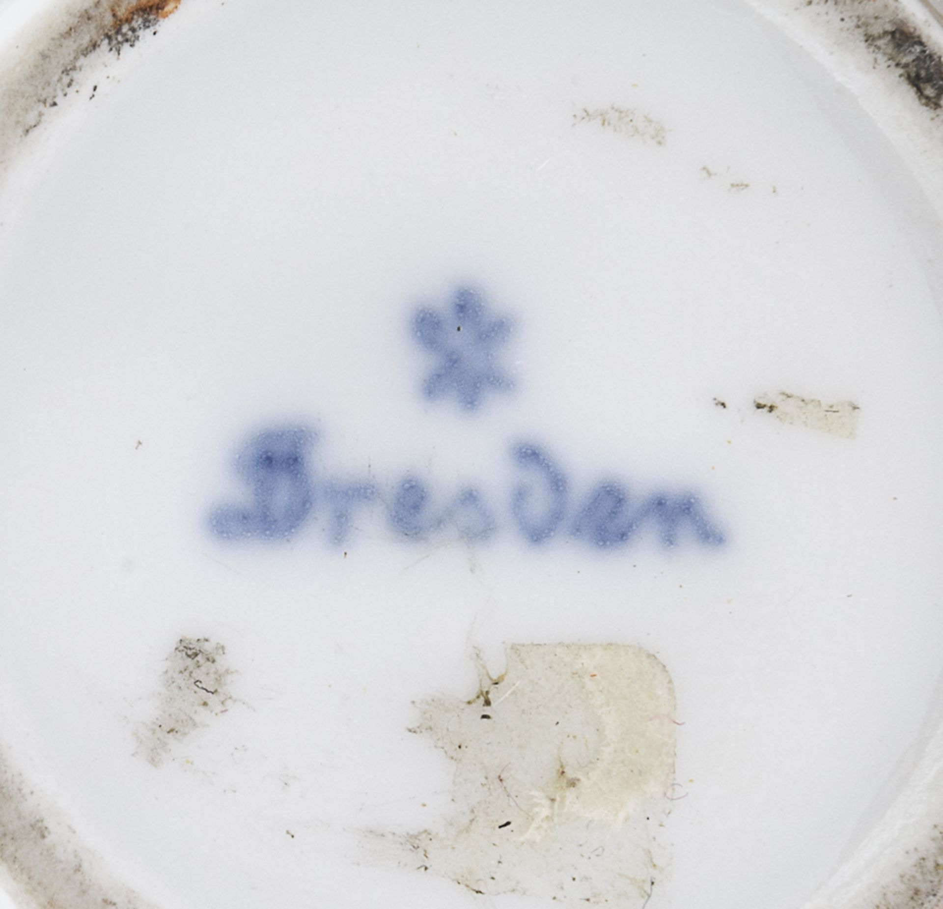 PORCELAIN CUP AND SAUCER DRESDEN LATE 19TH CENTURY - Image 3 of 4