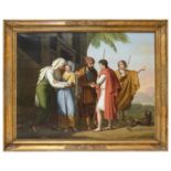 OIL PAINTING BY ITALIAN NEOCLASSICAL PAINTER FIRST HALF OF THE 19TH CENTURY