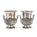 PAIR OF VASES IN SHEFFIELD ENGLAND LATE 19TH CENTURY