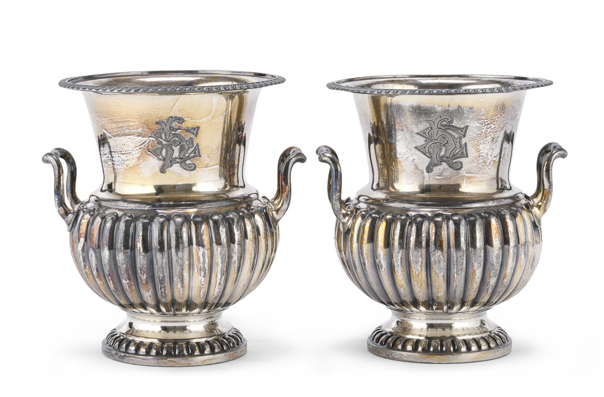 PAIR OF VASES IN SHEFFIELD ENGLAND LATE 19TH CENTURY