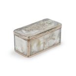 GILT METAL AND MOTHER OF PEARL BOX EARLY 19TH CENTURY