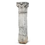 SMALL COLUMN IN WHITE MARBLE LATE 18TH CENTURY