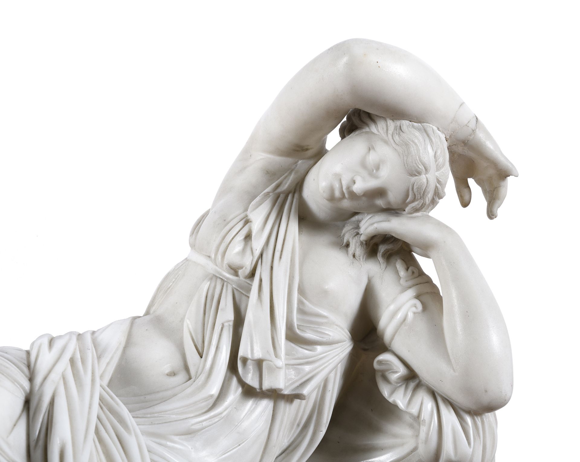 ITALIAN NEOCLASSICAL MARBLE SCULPTURE EARLY 19TH CENTURY - Image 3 of 3