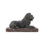 BRONZE LION SCULPTURE EARLY 19TH CENTURY