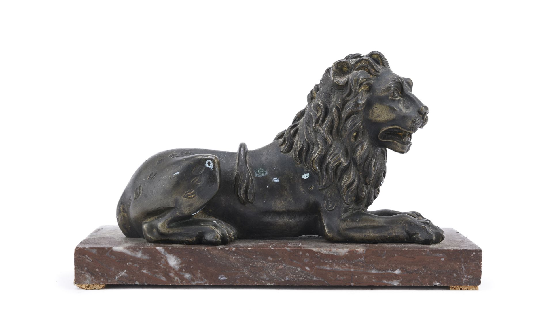 BRONZE LION SCULPTURE EARLY 19TH CENTURY