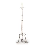 FLOOR CANDLESTICK IN WROUGHT IRON LATE 16TH CENTURY