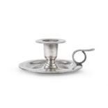 SILVER-PLATED CANDLE HOLDER ITALY 20TH CENTURY