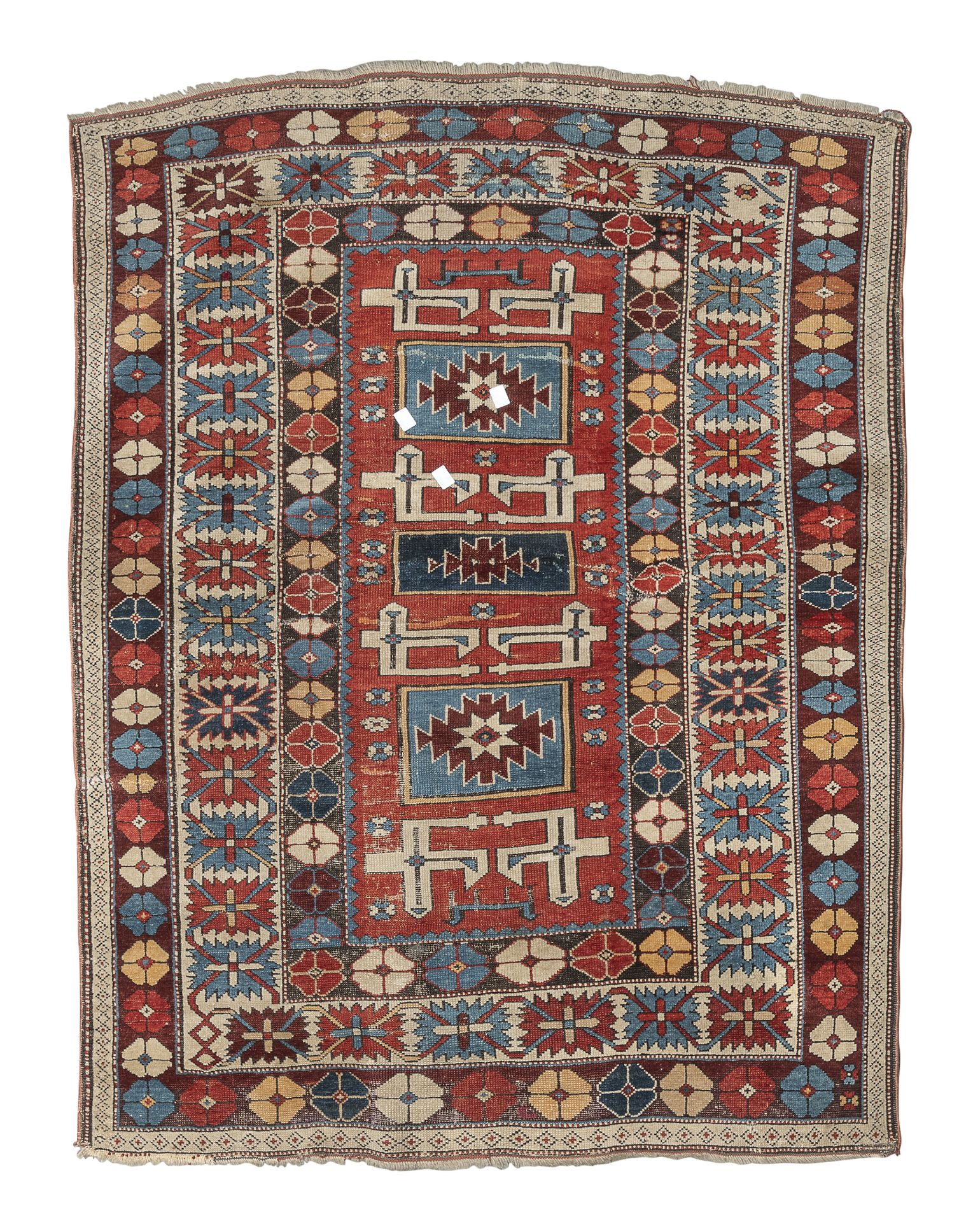 SMALL CAUCASIAN PEREPEDIL CARPET END OF 19TH CENTURY